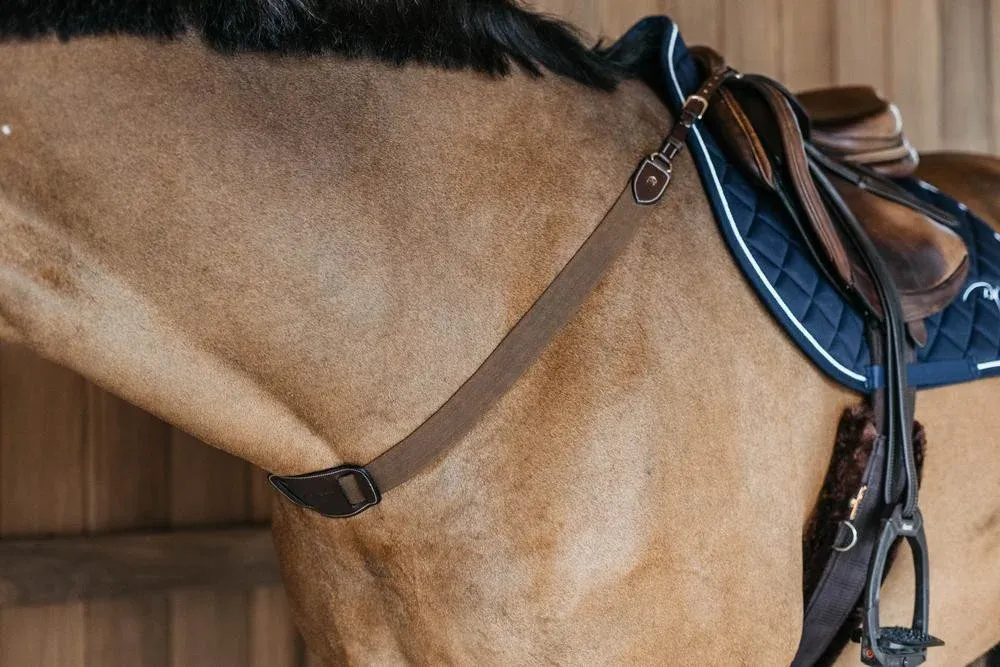 Affaire Saisir Collier de chasse lastique D Collection Dy'on - Poney - Marron