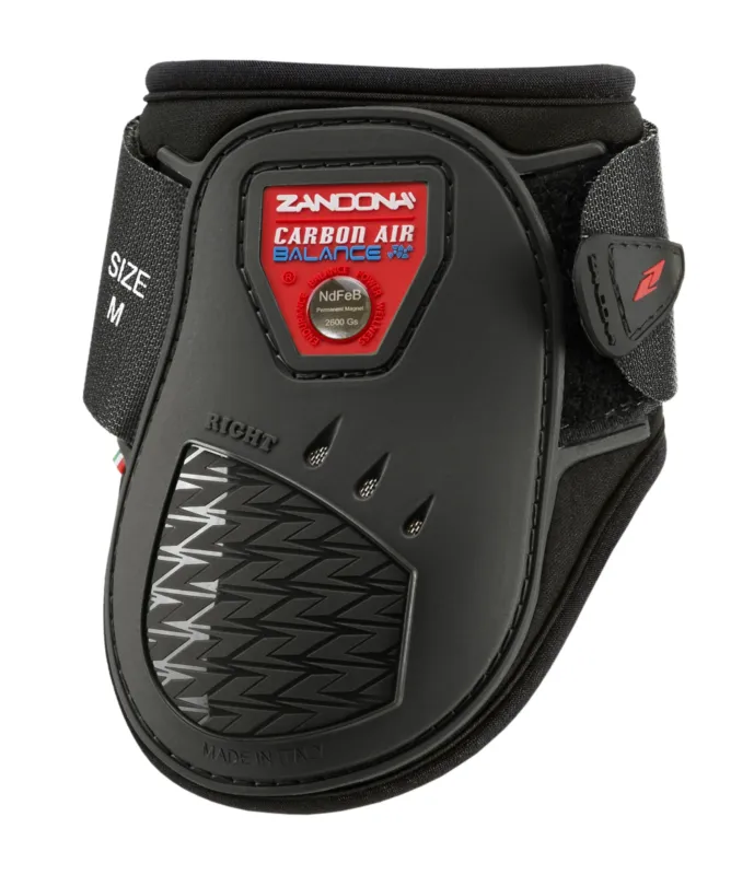 Nouveaut Protge-boulets Zandona Carbon Air Balance jeunes chevaux - XL - Noir