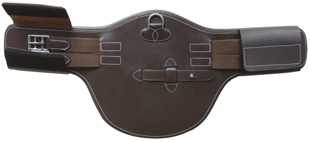 Sangle bavette courte Canter - Marron Vente Flash