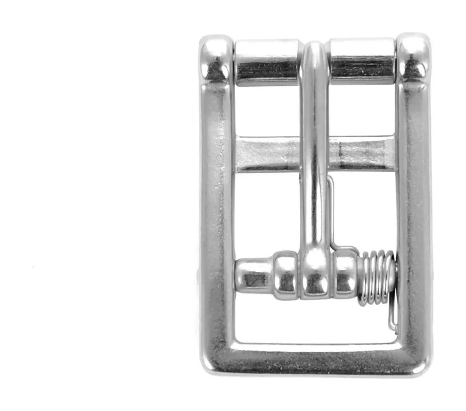 Nouveaut Boucle de sangle anglaise inox avec systme ressort Umbria Equitazione