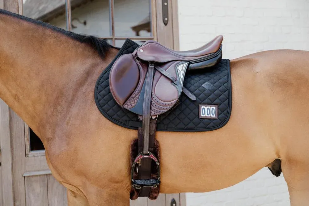 Remise Tapis de selle de comptition 2 numros Kentucky Jumping - Cheval - Noir