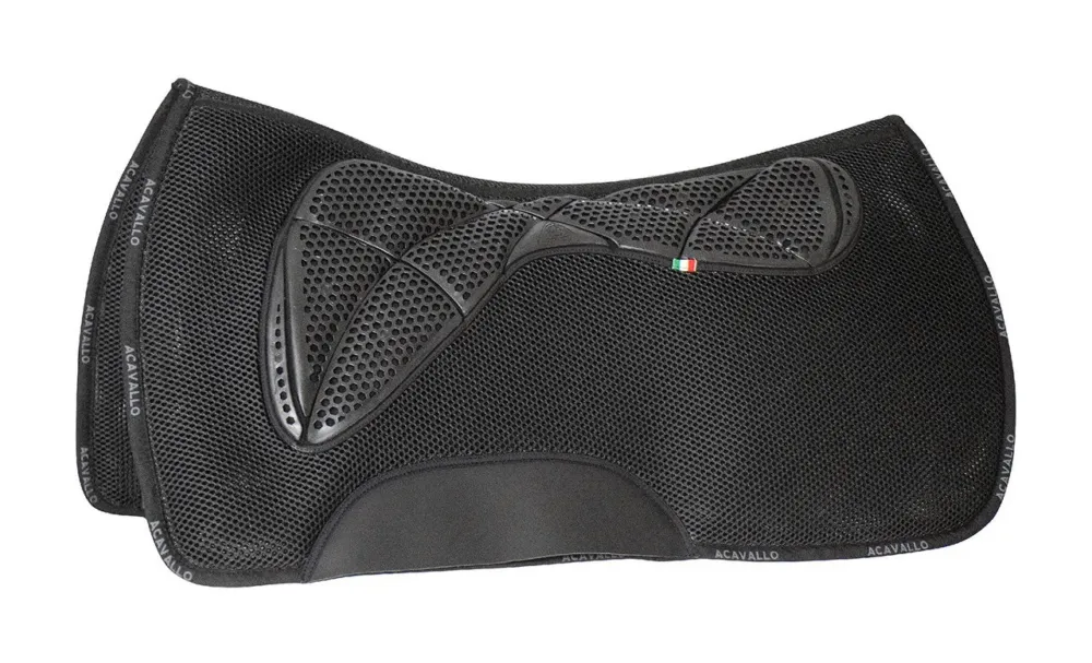 Offre Limite Tapis de selle WS CW-3DS en mousse mmoire de forme avec grip en gel et espaceur 3D Acavallo