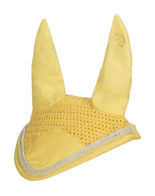 Petit Prix Bonnet anti-mouches Essentials HKM - Pur-sang - Jaune clair