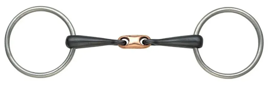 Mors anneaux double brisure cuivre Shires - 140 mm Paiement Scuris