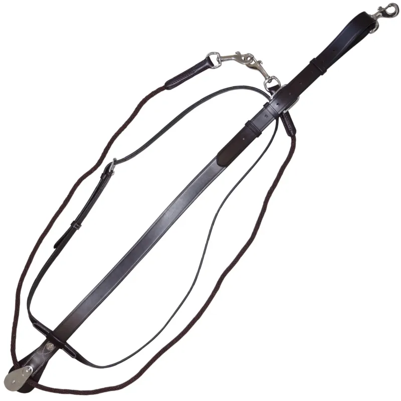 Pas Cher Martingale Howlett corde Canter - Poney - Marron