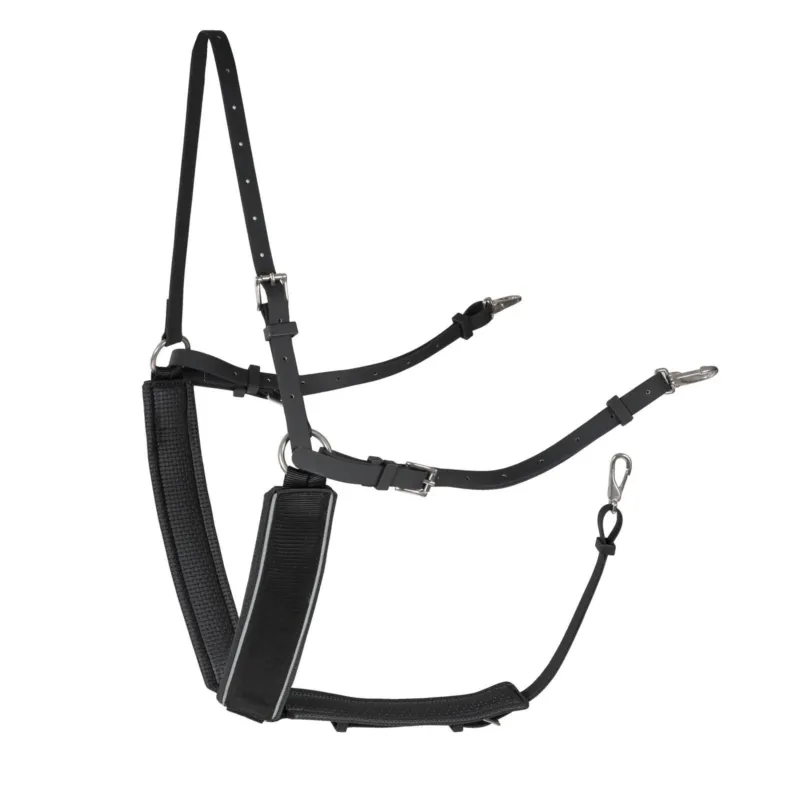 Vente Flash Bricole d'entranement synthtique en Y Finn-Tack Pro - Noir