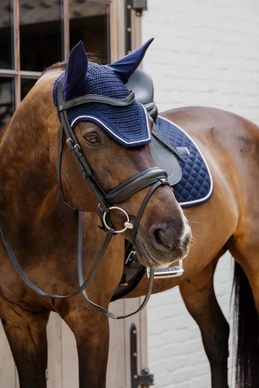 Achetez Aujourdhui Bonnet anti-mouches Kentucky Wellington Diamond Rope - Cheval - Marine