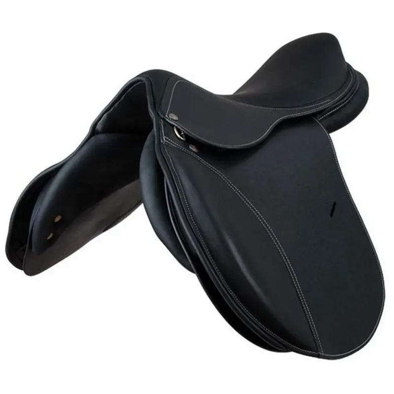 Selle d'obstacle cuir Caylus T de T - 17" - Noir Prix Cass