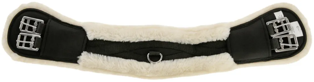Sangle courte mouton synthtique Covalliero - 80 cm - Noir Soldes