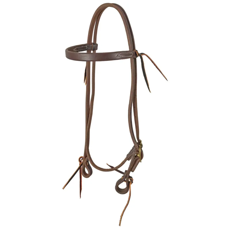 Bridon western Pool's cuir huil boucle en laiton Rduction