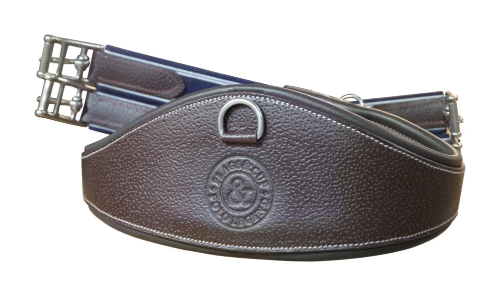 Sangle anatomique Flags & Cup cuir grain - 125 cm - Marron Affaire Saisir