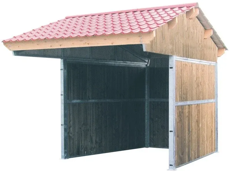 Satisfait Ou Rembours Abri de prairie double pente La Ge - 3 x 3 m
