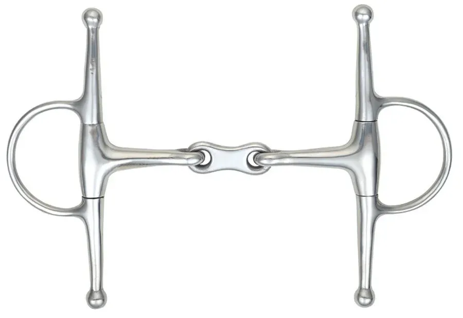Expdi Aujourdhui Mors aiguilles double brisure Shires - 140 mm - Acier inoxydable