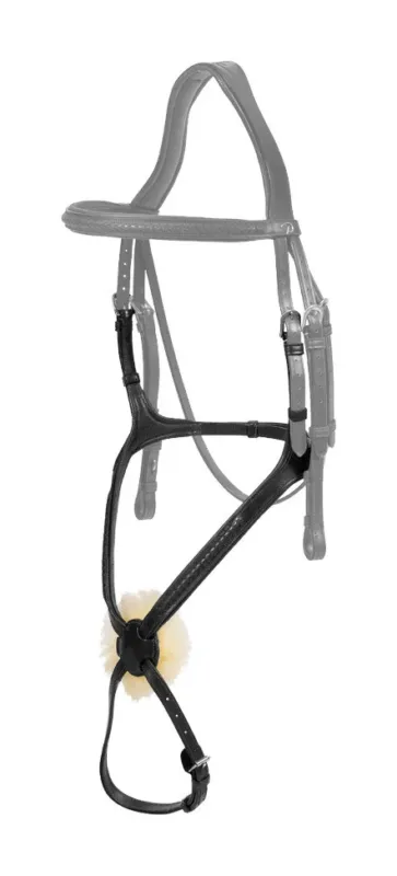 Muserolle croise tresse New English Collection Dy'on - Cheval - Noir Acheter En Ligne