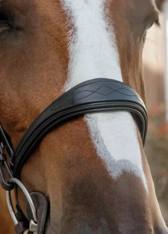 Muserolle Anatomique Sans Sous Barbe New English Collection Dy'on - Grand cheval - Noir Acheter Direct