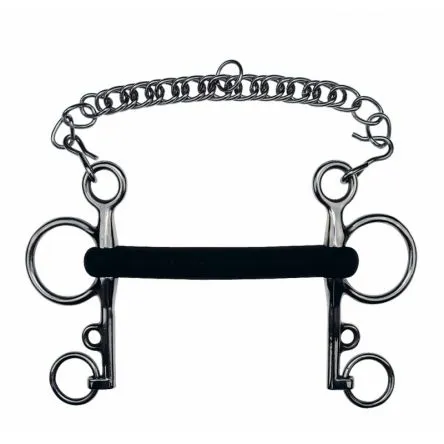 Pelham Droit Caoutchouc Rigide Feeling - 115MM - CAOUTCHOUC - 21MM Offre Exclusive