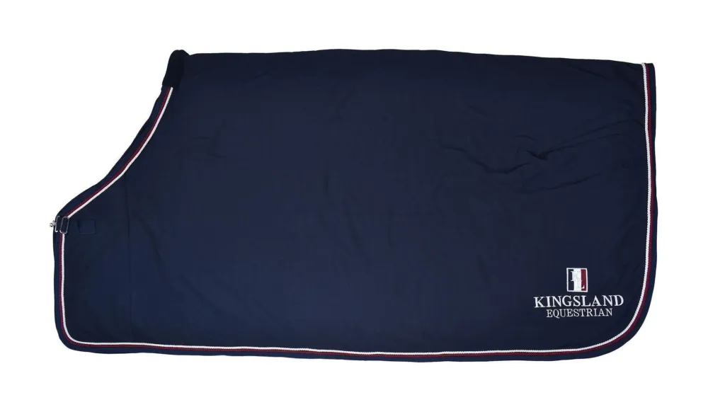 Nouvelle Collection Couverture de Prsentation Kingsland Classic en Laine Polaire - 115 cm - Marine
