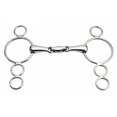 Livraison Gratuite Mors rglable 4 anneaux Anatomic - 145MM - INOX - 18MM