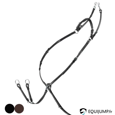 Collier de Chasse et Martingale EQUILINE - CHEVAL/FULL - BRUN Seulement Aujourdhui