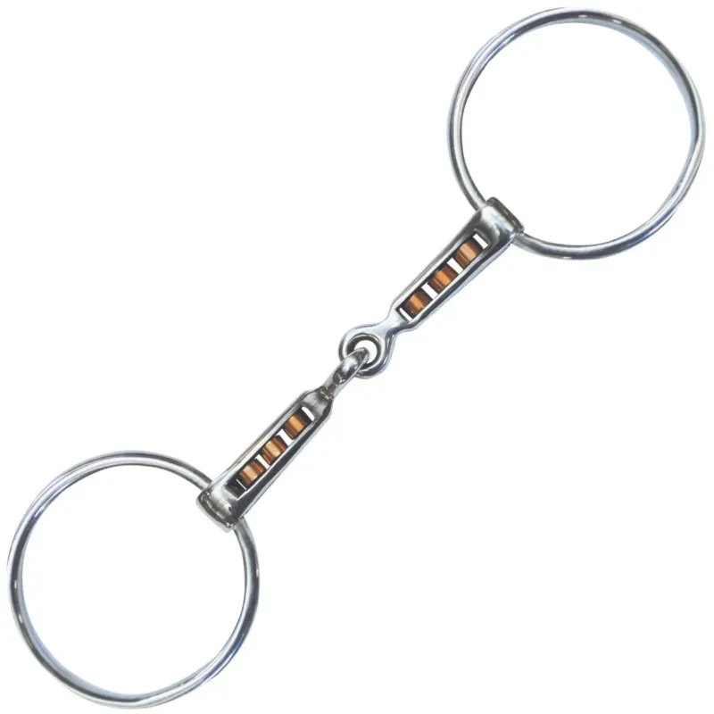 Acheter Direct Filet 2 anneaux Mac Genis Privilege Equitation – 125 mm – Inox / cuivre