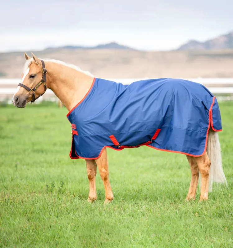Couverture Horseware Mio 200g 600D - 80 cm - Bleu fonc / bleu fonc / rouge Expdi Aujourdhui