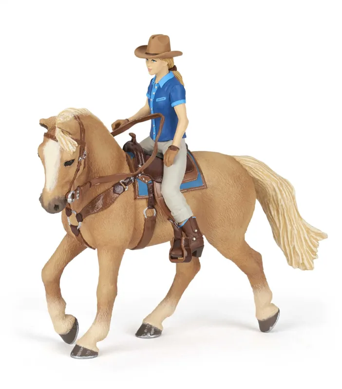 Prix Choc Cheval western et sa cavalire Papo