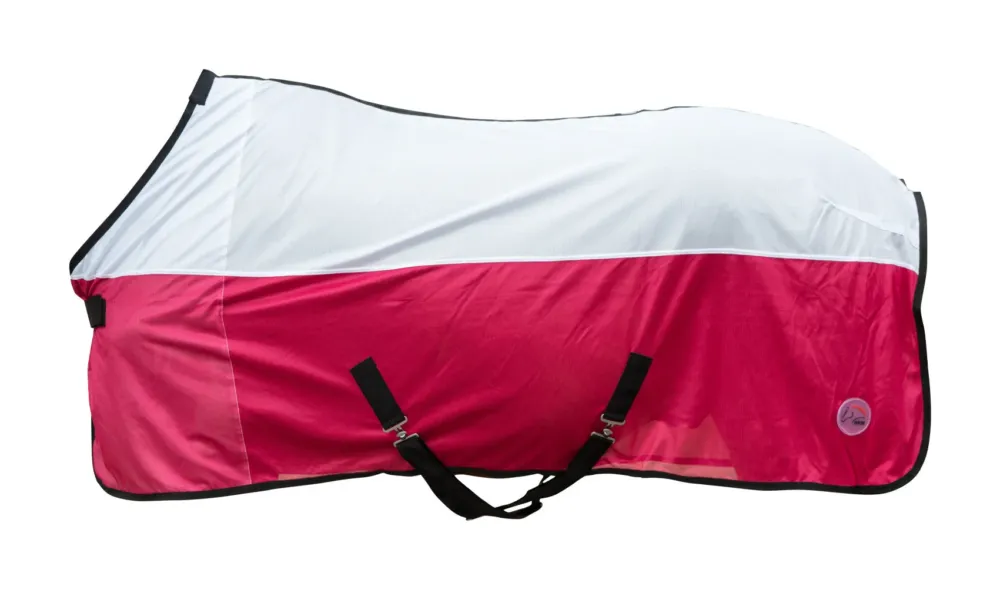 Couverture anti-mouches HKM Colourful - 135 cm - Magenta Nouvel Arrivage