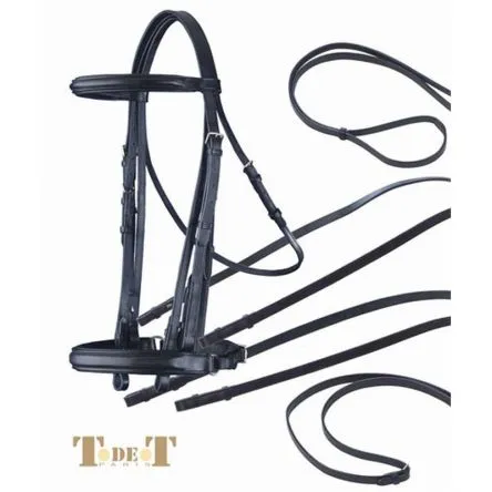 Bride de dressage Bellini T de T - CHEVAL/FULL - BRUN Must-Have