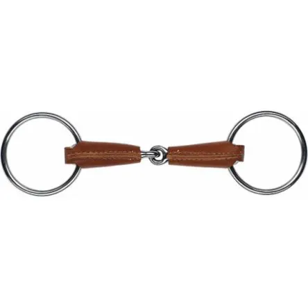 Dernier Modle Mors 2 anneaux gain cuir - 125MM - CUIR - 19MM