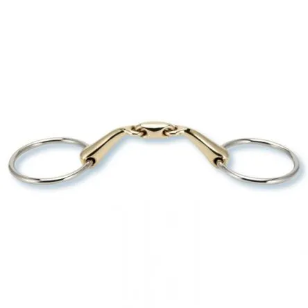 Mors Double Brisure Anatomique 16mm Stubben - 115MM - SWEET COPPER - 16MM Nouvel Arrivage