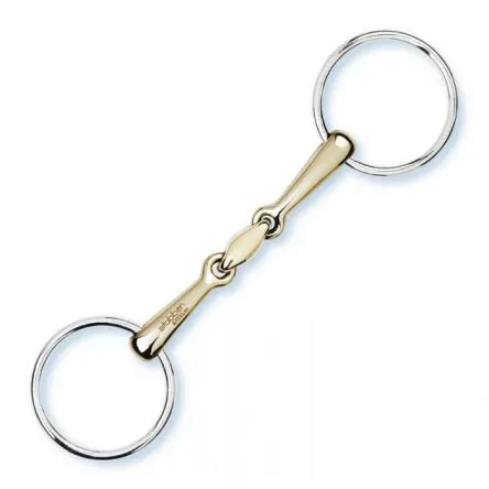 Filet 2 anneaux / Filet de bride double brisure 14mm Stubben - 140MM - SWEET COPPER - 12MM Usine Directe