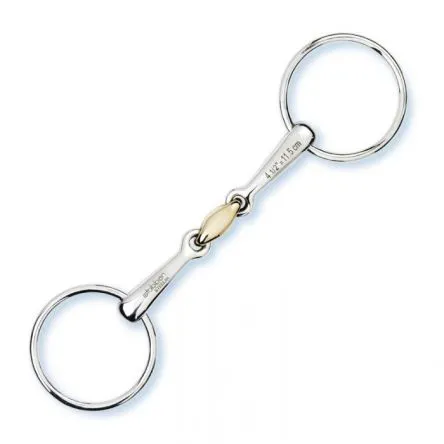 Filet 2 anneaux / Filet de bride double brisure Stubben - 150CM - SWEET COPPER - 14MM Quantit Limite