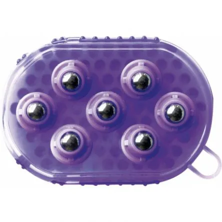 Solde Gant double face trille et massage - VIOLET