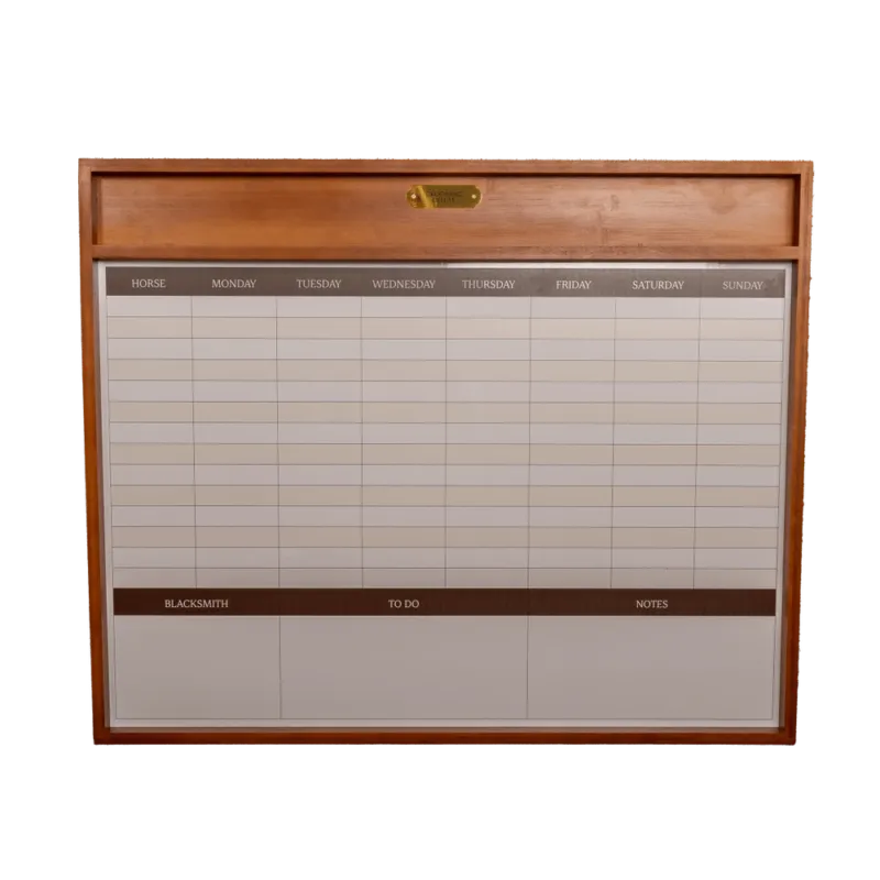 Tableau d'curie magntique avec cadre Grooming Deluxe by Kentucky - 100 x 84 cm - Bois Soldes