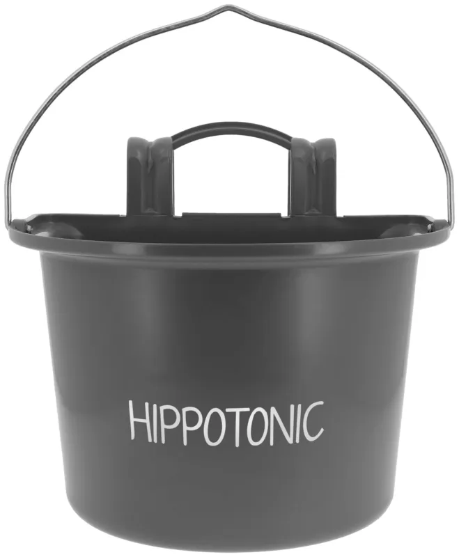 Mangeoire Hippotonic crochets et anse - 14 l - Gris fonc Quantit Limite