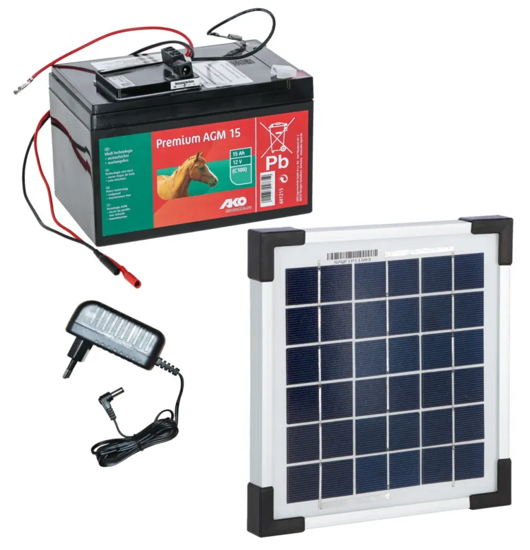 Jusqu puisement Des Stocks Kit solaire 5 watts AKO - 5 W