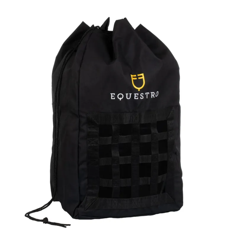 Remise Sac foin logo brod Equestro - Noir