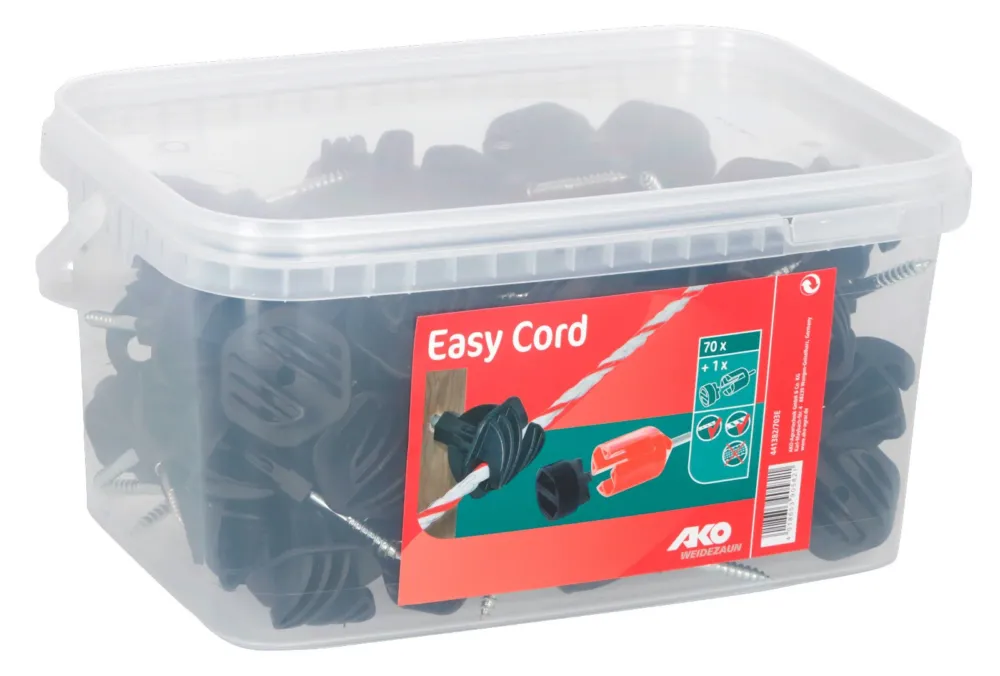 Isolateur pour cordelette Easy Cord AKO - Noir Haute Qualit