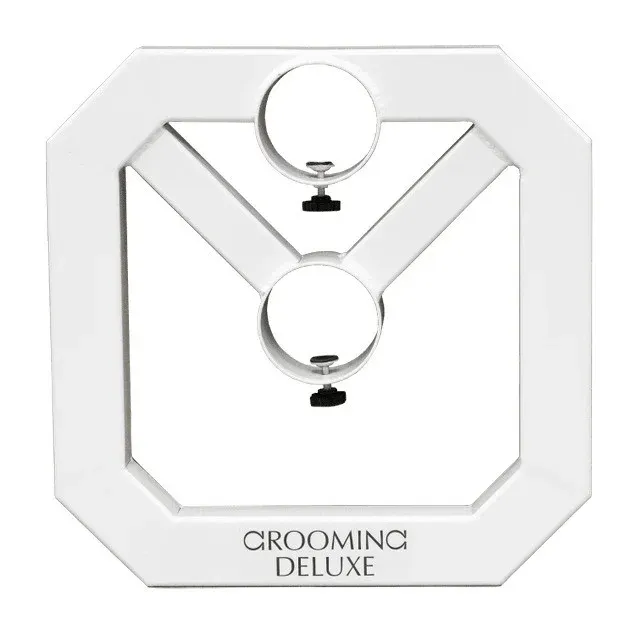 Cavaletti aluminium Square Grooming Deluxe by Kentucky par 2 - Blanc Offre Limite
