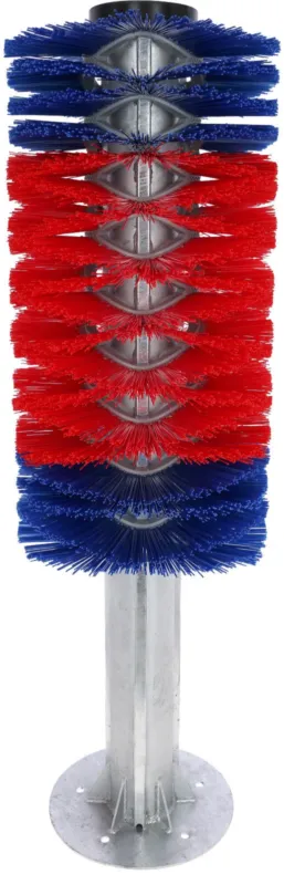 Brosse sur poteau HAPPYCOW Kerbl - Maxi - Rouge / bleu Populaire