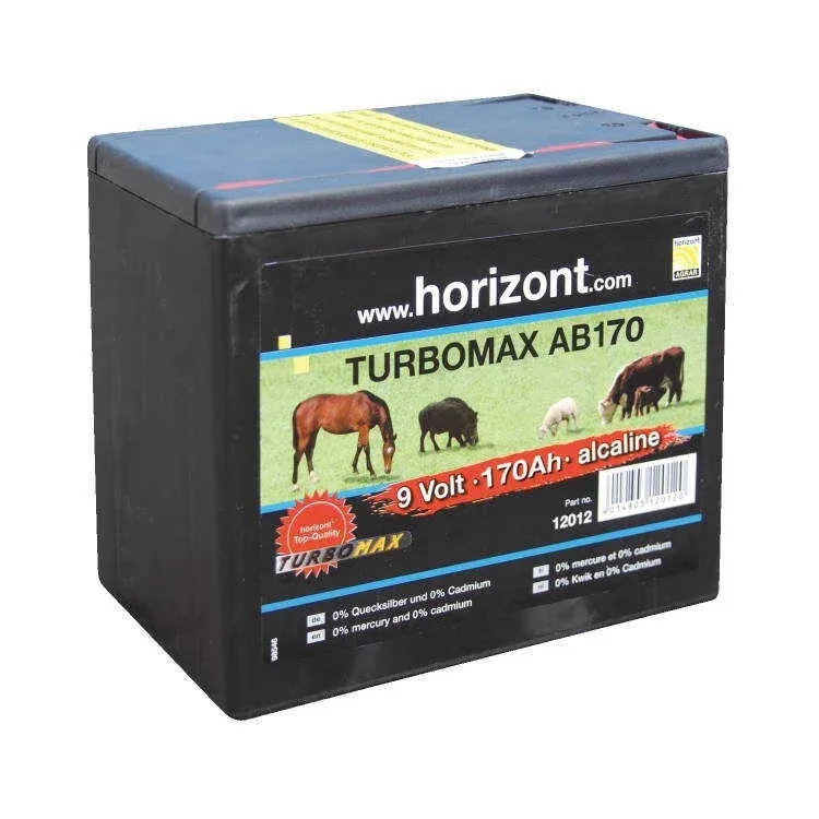 Pile Horizont Turbomax AB170 9 V - 170 AH Jusqu puisement Des Stocks