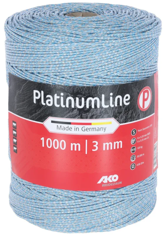 Livraison Gratuite Fil de clture PlatinumLine AKO - 600 m - Blanc / bleu