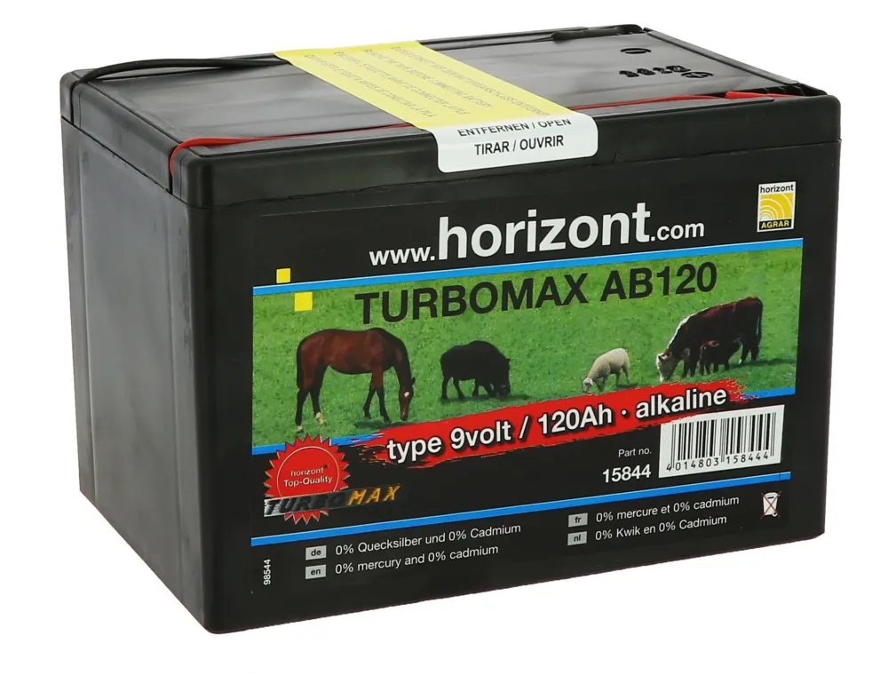 Pile Horizont Turbomax AB120 9 V - 120 AH Affaire Saisir