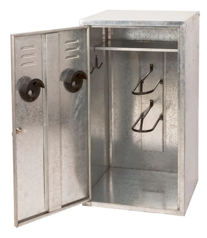 Prix Bas Armoire de sellerie en kit 2 selles - 60 x 60 x 106 cm