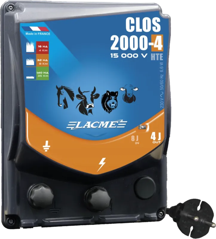 Electrificateur Clos 2000-4 Lacm Retour Gratuit