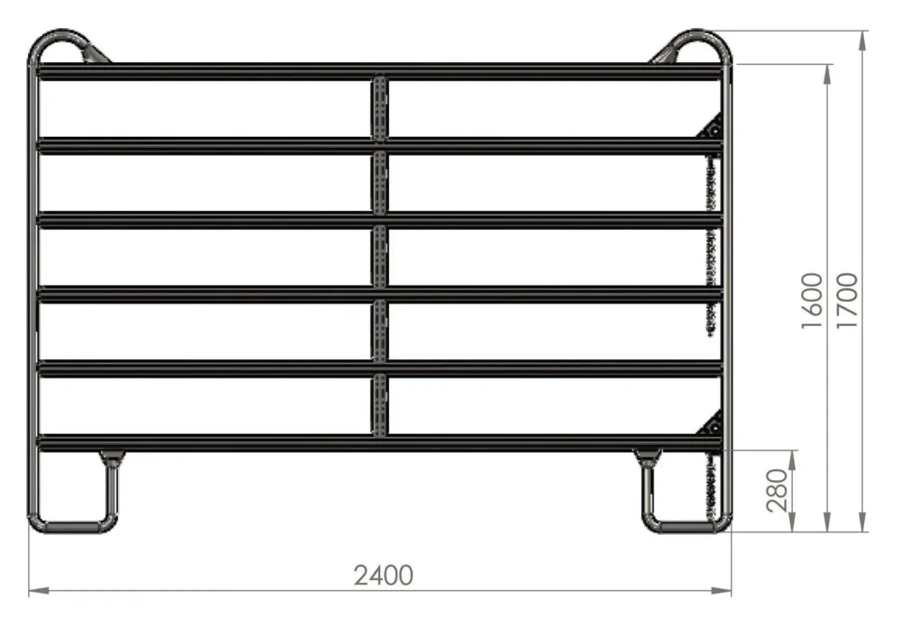 Bon March Panneau de pr zingu Kerbl - 3 m