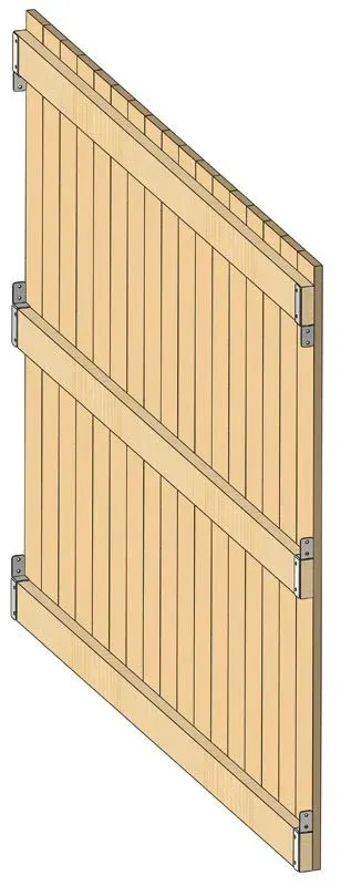 Populaire Kits bois de sparation spcial abris simple pente La Ge - 3 m
