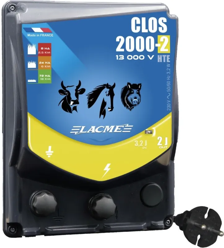 Vente Flash Electrificateur Clos 2000-2 Lacm