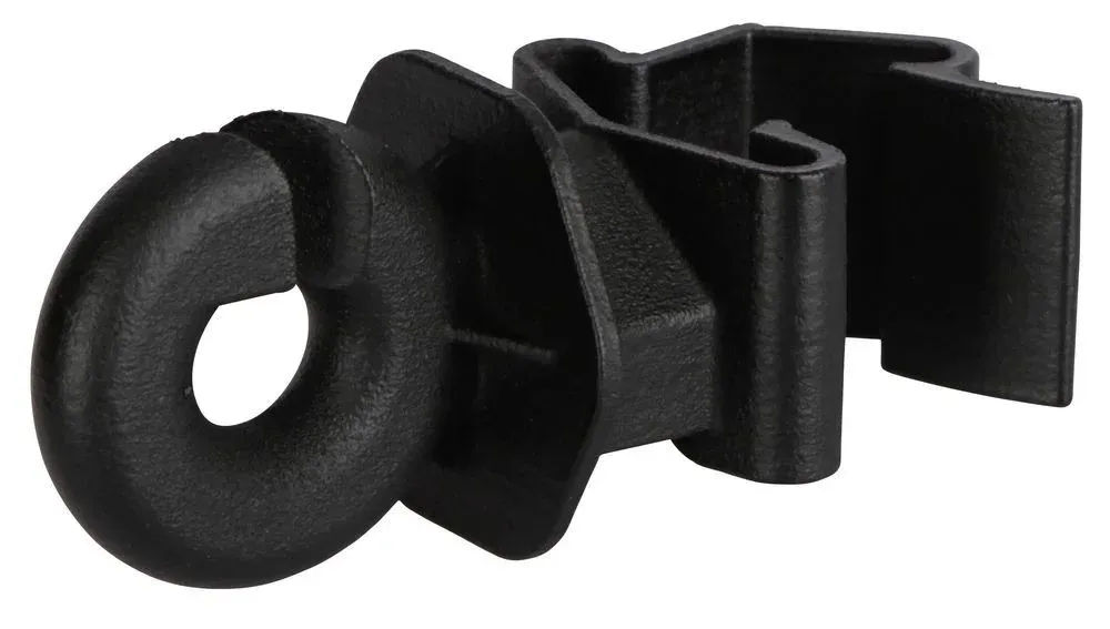 Vente Directe Isolateur annulaire clip T-Post AKO par 25 - Noir