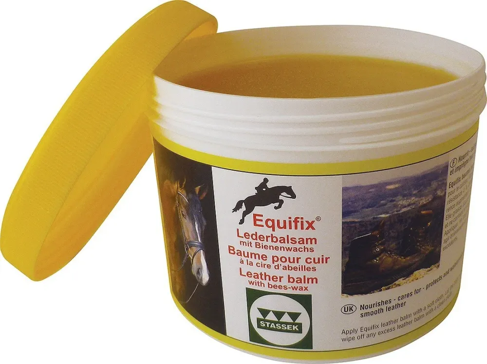 Promotion Baume pour cuir  la cire d&rsquo;abeilles Equifix Stassek